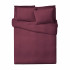 Комплект постельного белья Страйп-сатин Verossa темно-бордовый КПБ-НС-08