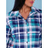 Женская трикотажная рубашка бирюзовый КР-02 (2)