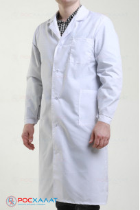 Мужской медицинский халат ТИСИ с ВО белый