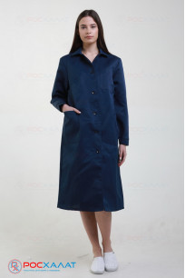 Женский рабочий халат темно-синий