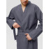 Мужской вафельный халат с планкой маренго&nbsp;В-03 (33)