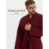 Вафельный удлиненный халат Кимоно унисекс "Ромбы" бордовый В-14 (15)