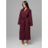 Женский вафельный халат с планкой сухая роза В-02 (29)