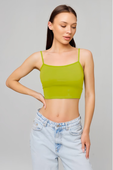 Женский топ на бретелях Lingeamo фисташковый