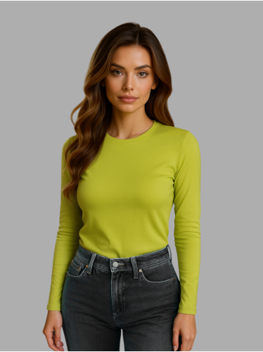 Женский лонгслив Lingeamo фисташковый ВК-26 (34)