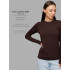 Женский лонгслив Lingeamo темно-коричневый&nbsp;ВК-26 (69)