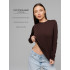 Женский лонгслив Lingeamo темно-коричневый&nbsp;ВК-26 (69)