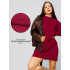 Женское платье с рукавом реглан из футера 2-х нитки Lingeamo бордовый&nbsp;ВП-11 (15)