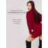 Женское платье с рукавом реглан из футера 2-х нитки Lingeamo бордовый&nbsp;ВП-11 (15)