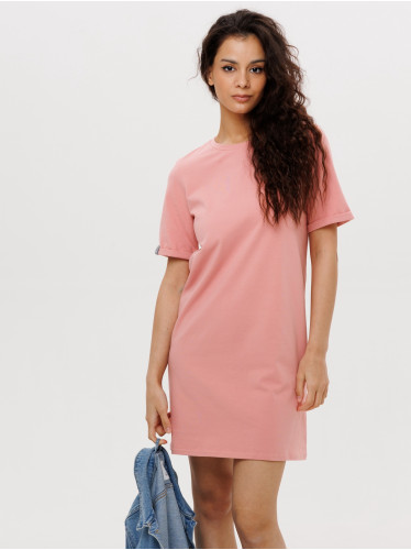 Трикотажное платье-футболка Lingeamo светло-коралловый ВП-05 (102)