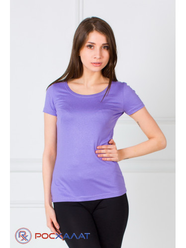 Женская однотонная футболка из вискозы ВФ-04 (11)