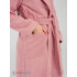 Женский махровый халат с шалькой пудрово-розовый МЗ-02 (102)