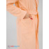 Женский махровый халат с шалькой персиковый МЗ-02 (32)